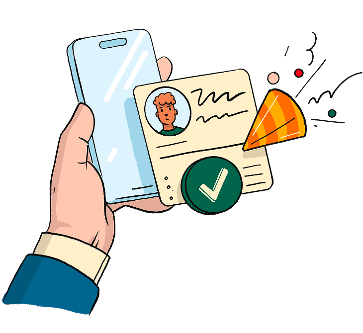 Students applying with confidence illustration